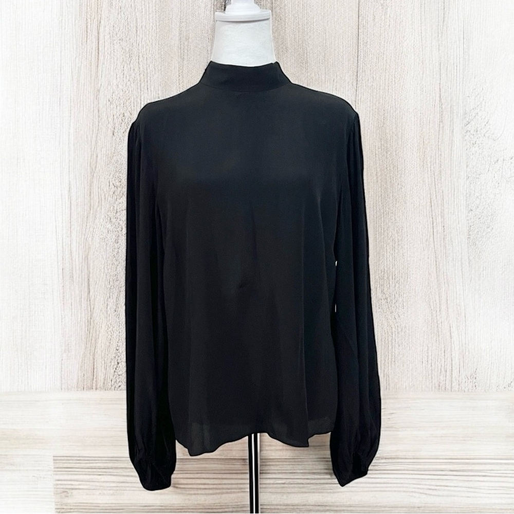 The Kooples Black Shalk Top Size 4